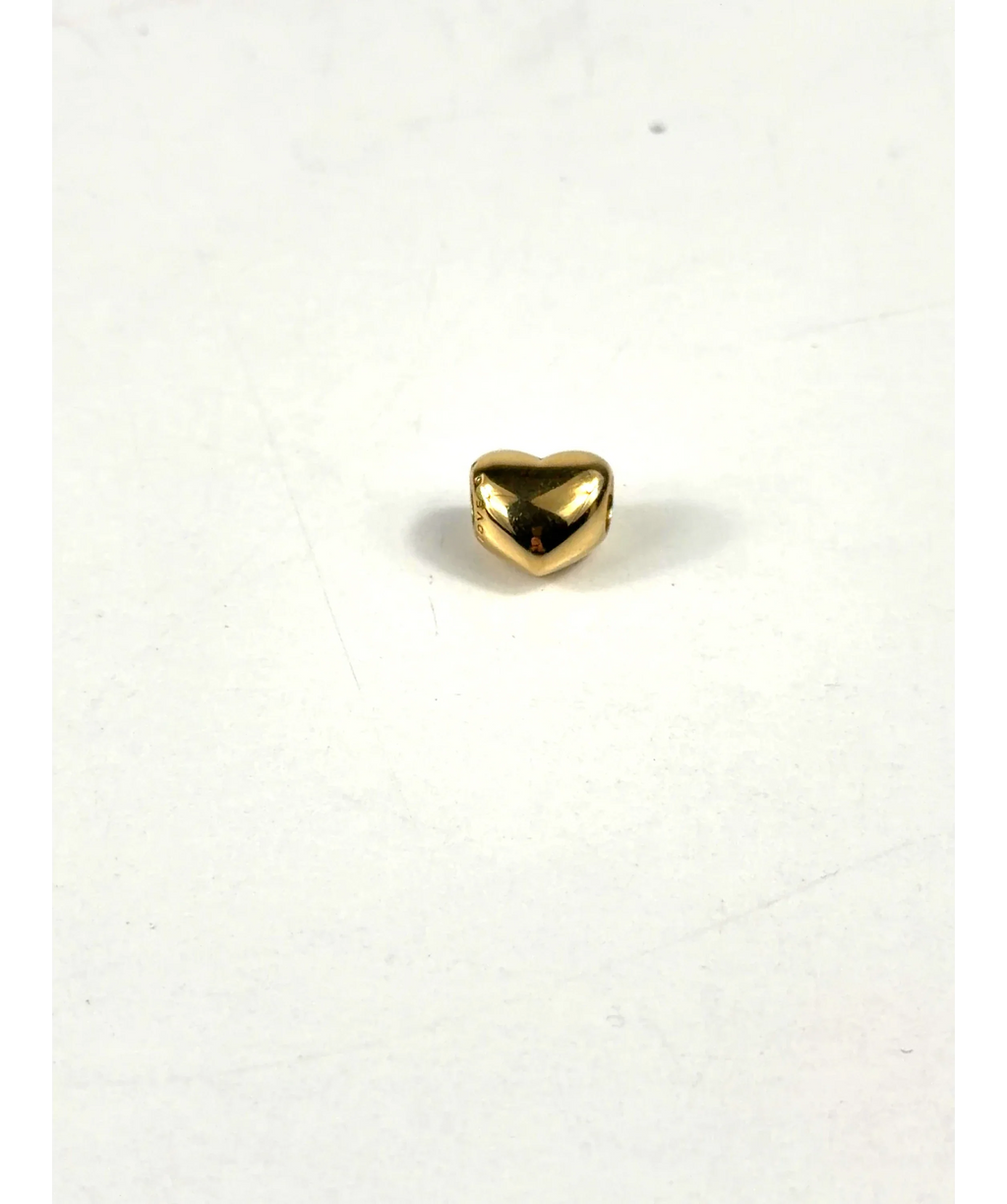 Pandora gold Be Love Engravable Heart Charm — care label