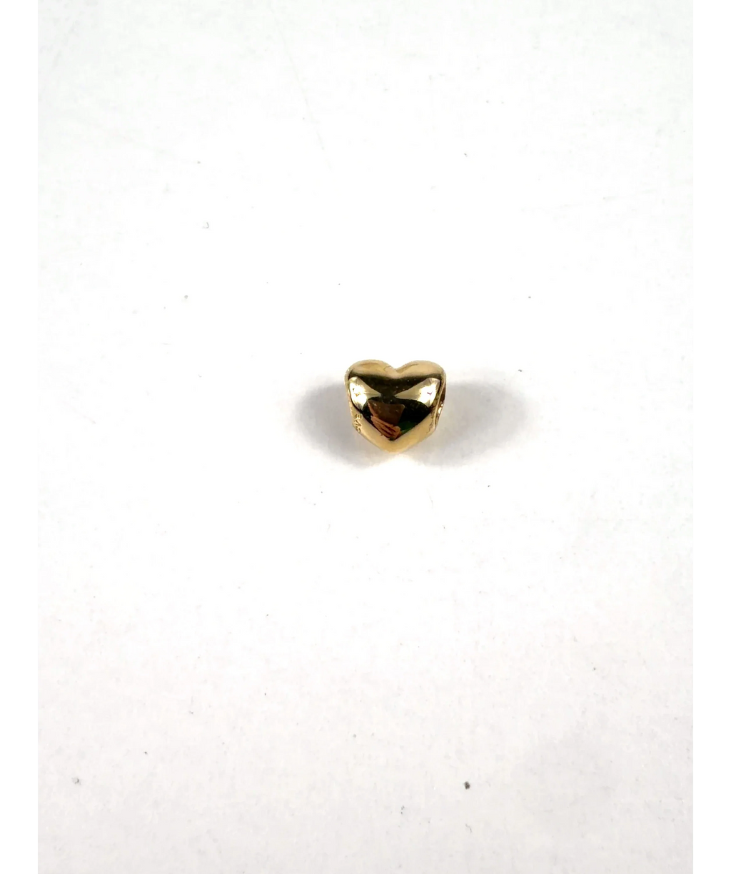 Pandora gold Be Love Engravable Heart Charm — care label