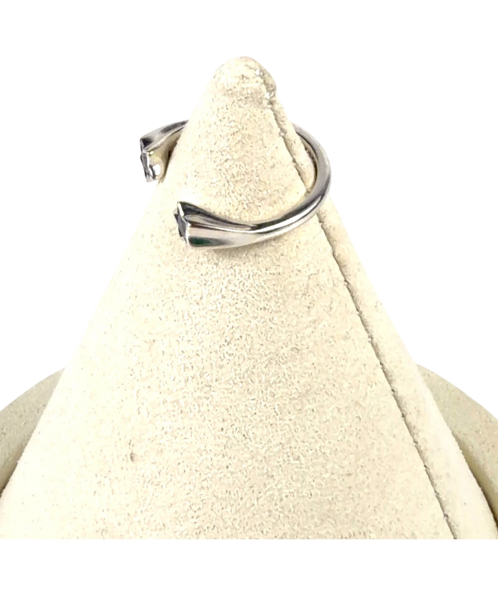 Pandora silver Shooting Stars Open Ring — back
