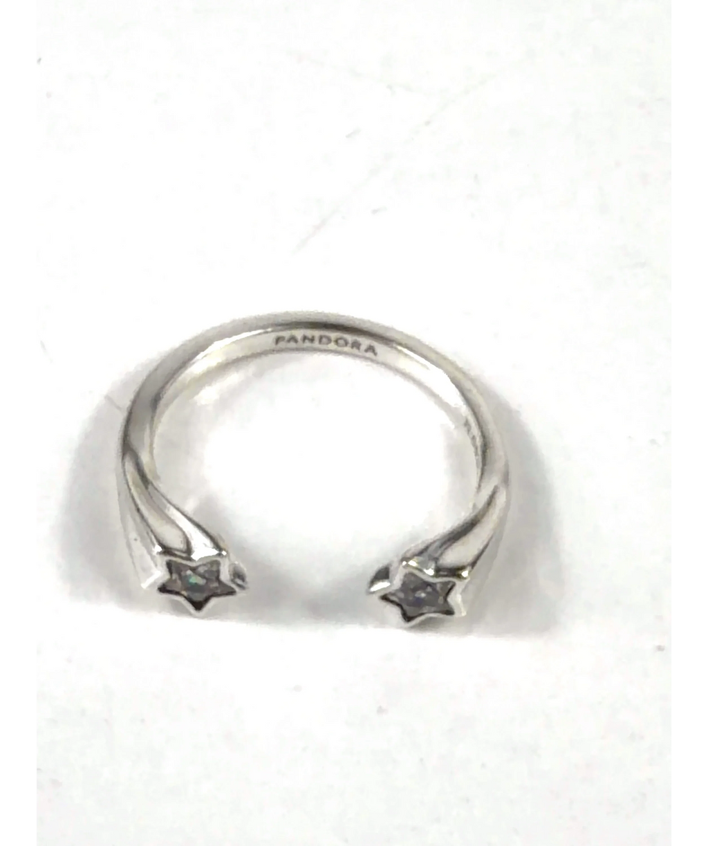 Pandora silver Shooting Stars Open Ring — detail