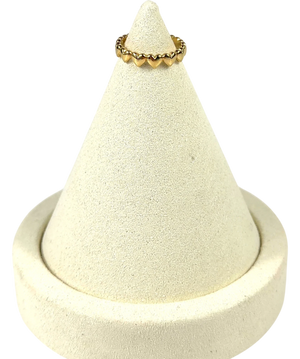 Pandora 14k gold plated Row of Hearts Ring SZ 56