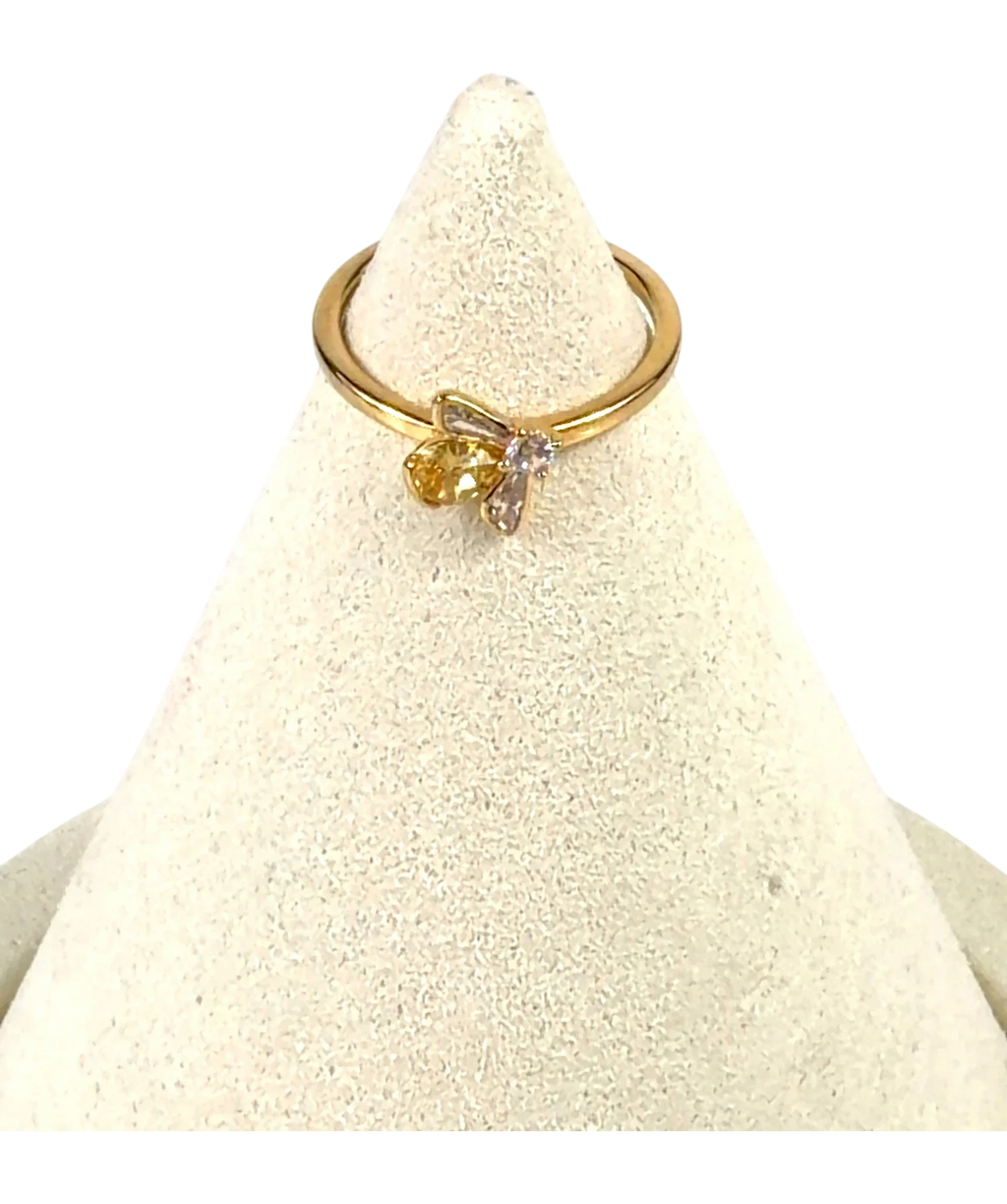 Pandora gold Honey Bee Ring — front