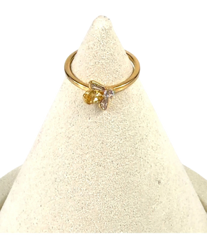 Pandora 14k Yellow Gold Plated Honey Bee Ring SZ 54