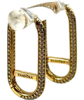Pandora gold ME Pavé Link Earring — back