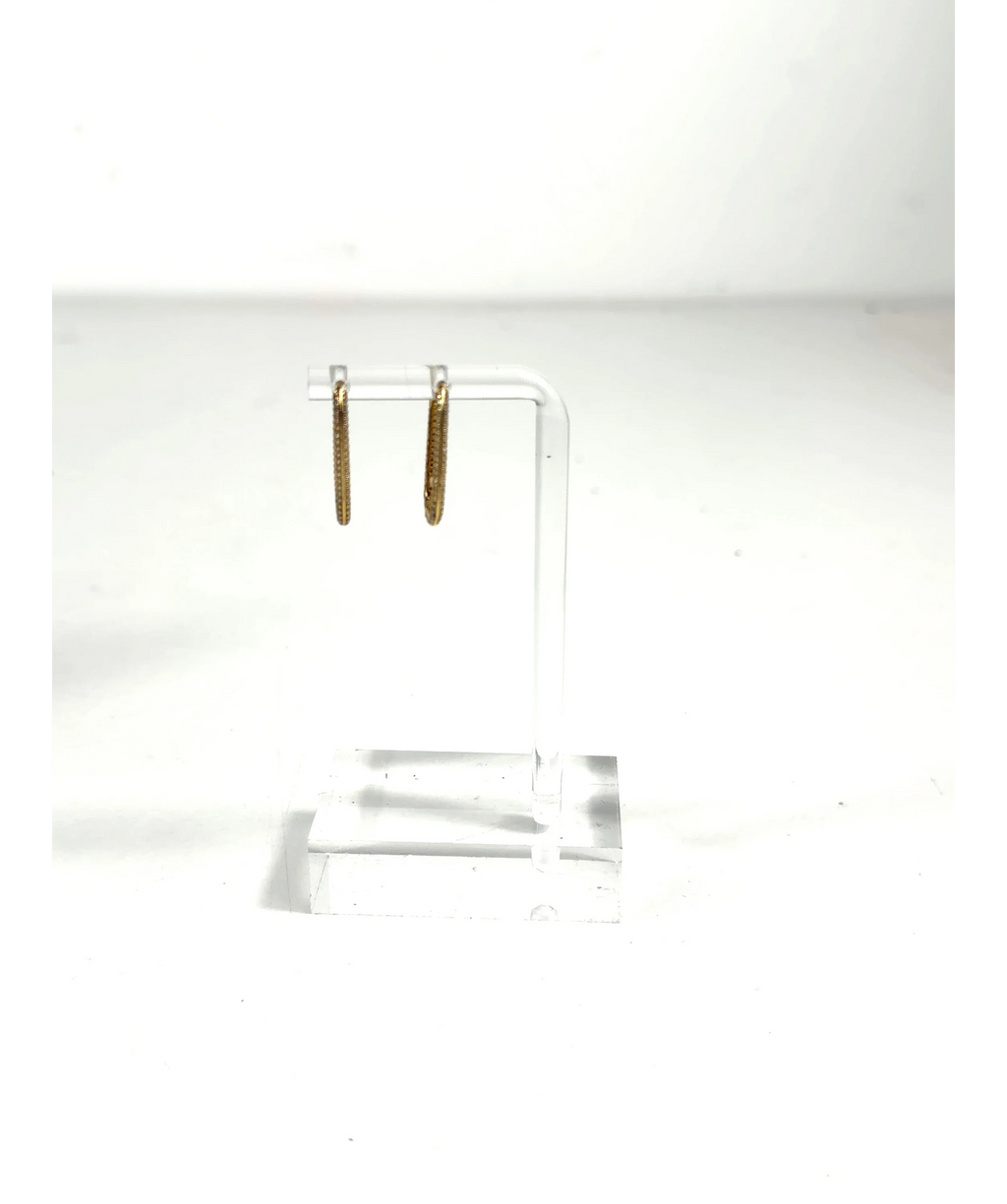 Pandora gold ME Pavé Link Earring — label