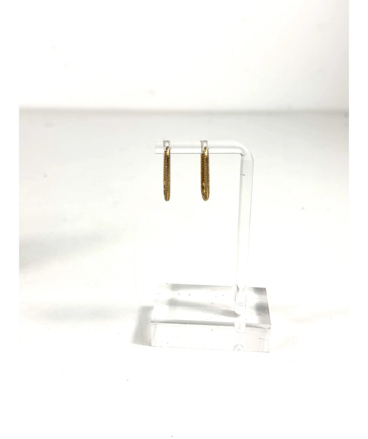 Pandora gold ME Pavé Link Earring — care label