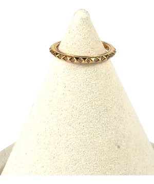 Pandora 14k Gold Plated ME Pyramids Ring  SZ 56