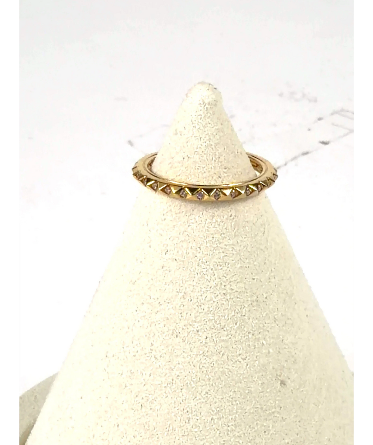 Pandora gold ME Pyramids Ring — care label