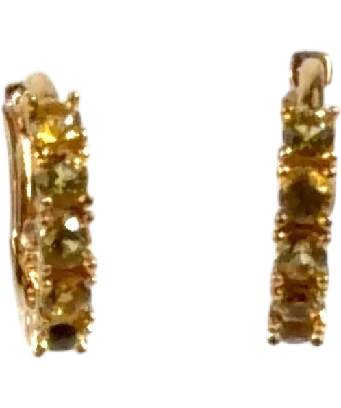 Pandora Yellow Yellow Hoop Earrings — front
