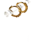 Pandora Yellow Yellow Hoop Earrings — back