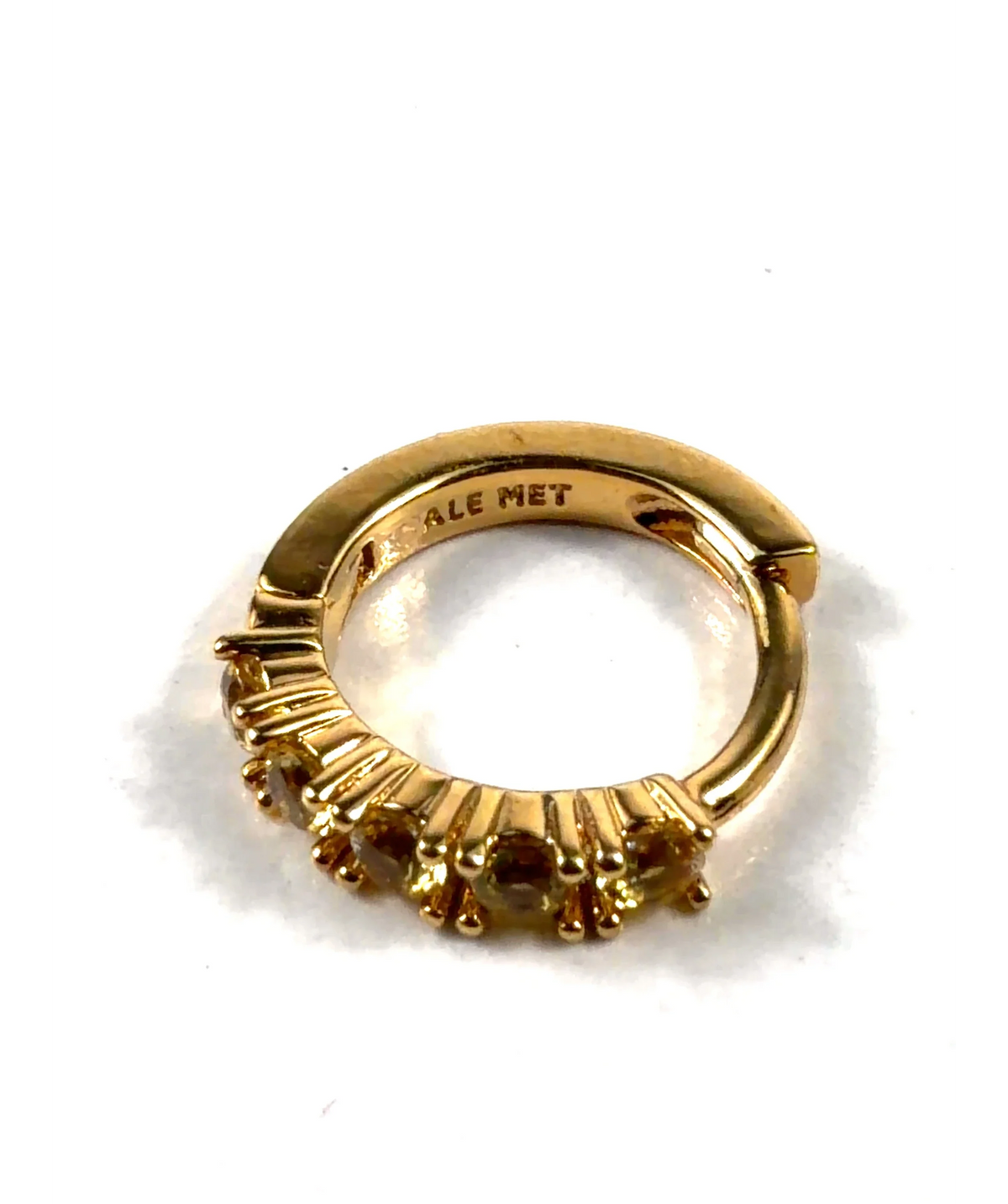 Pandora Yellow Yellow Hoop Earrings — detail