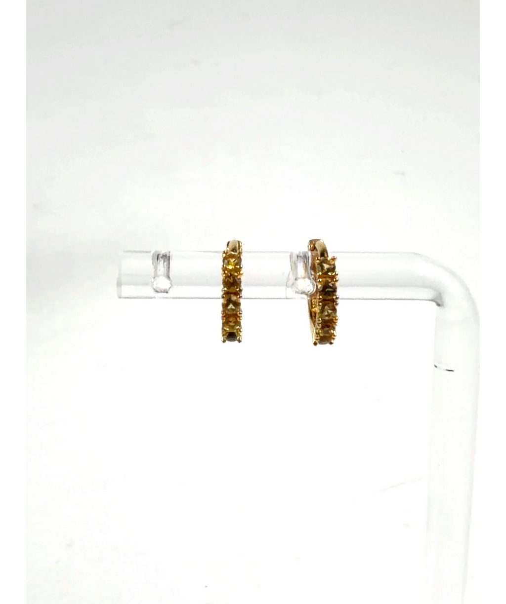 Pandora Yellow Yellow Hoop Earrings — label