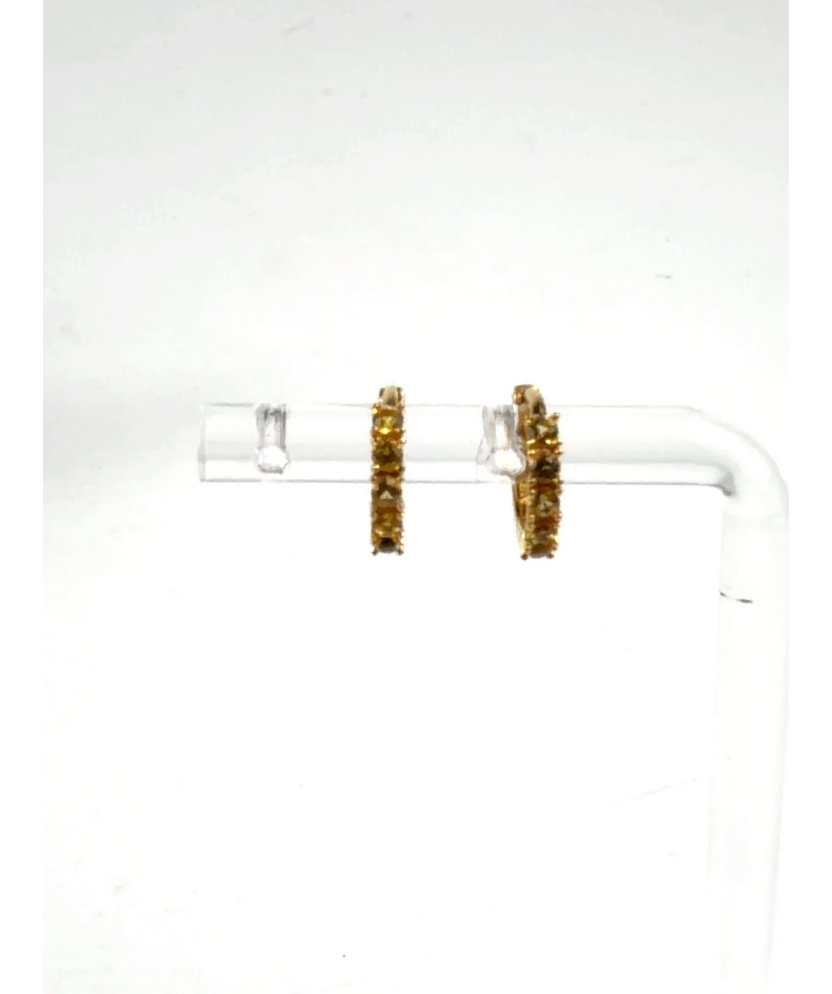 Pandora Yellow Yellow Hoop Earrings — care label