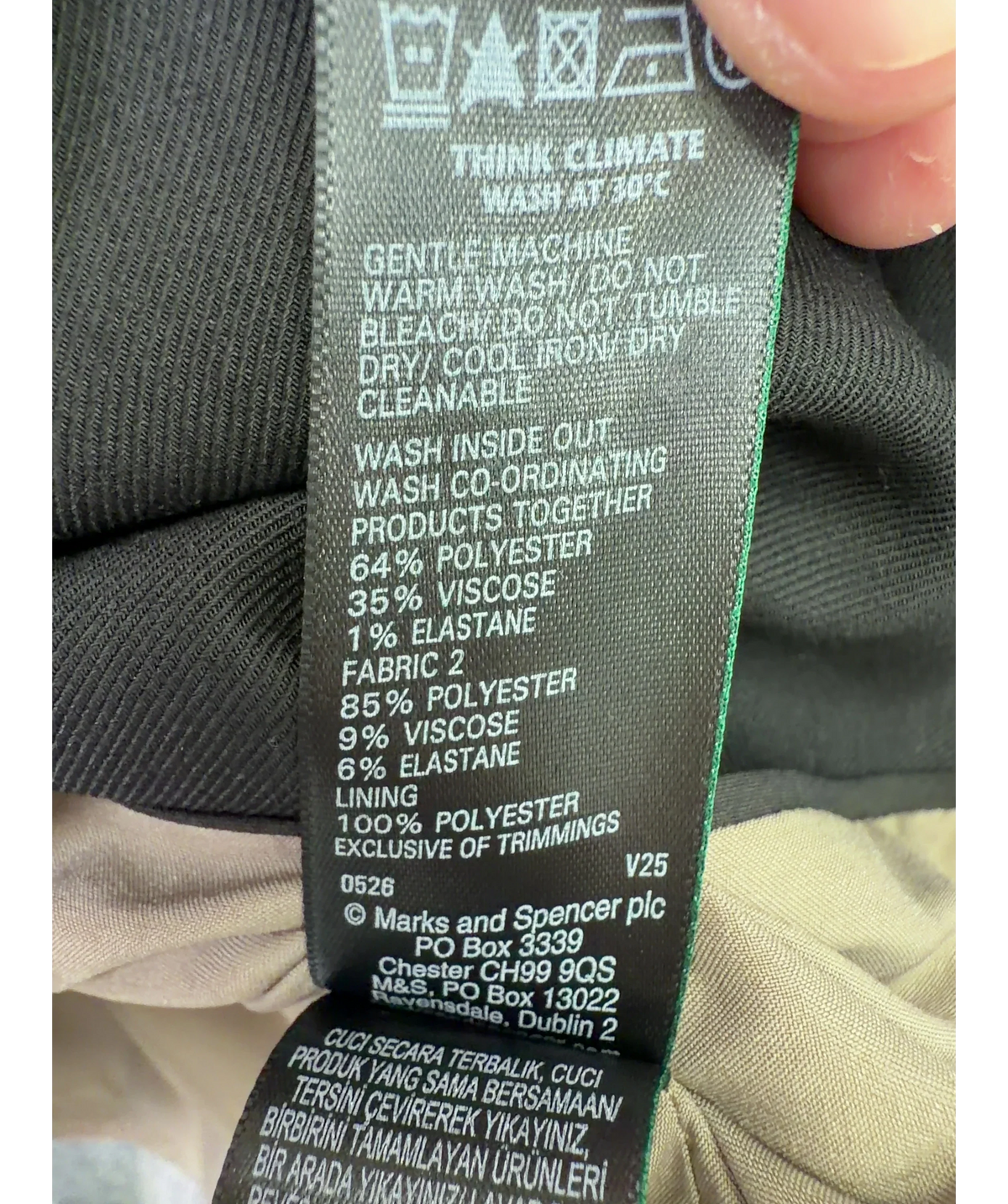 Marks and Spencer Brown Colour, size UK 6 — label