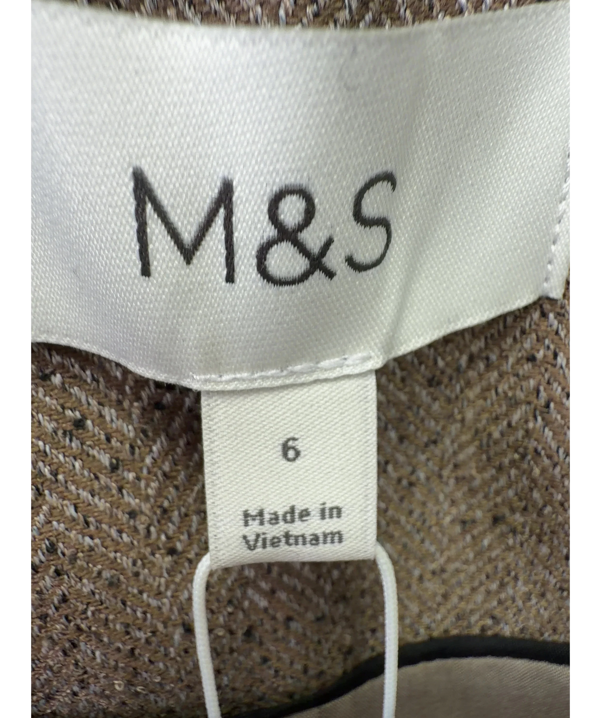 Marks and Spencer Brown Colour, size UK 6 — care label