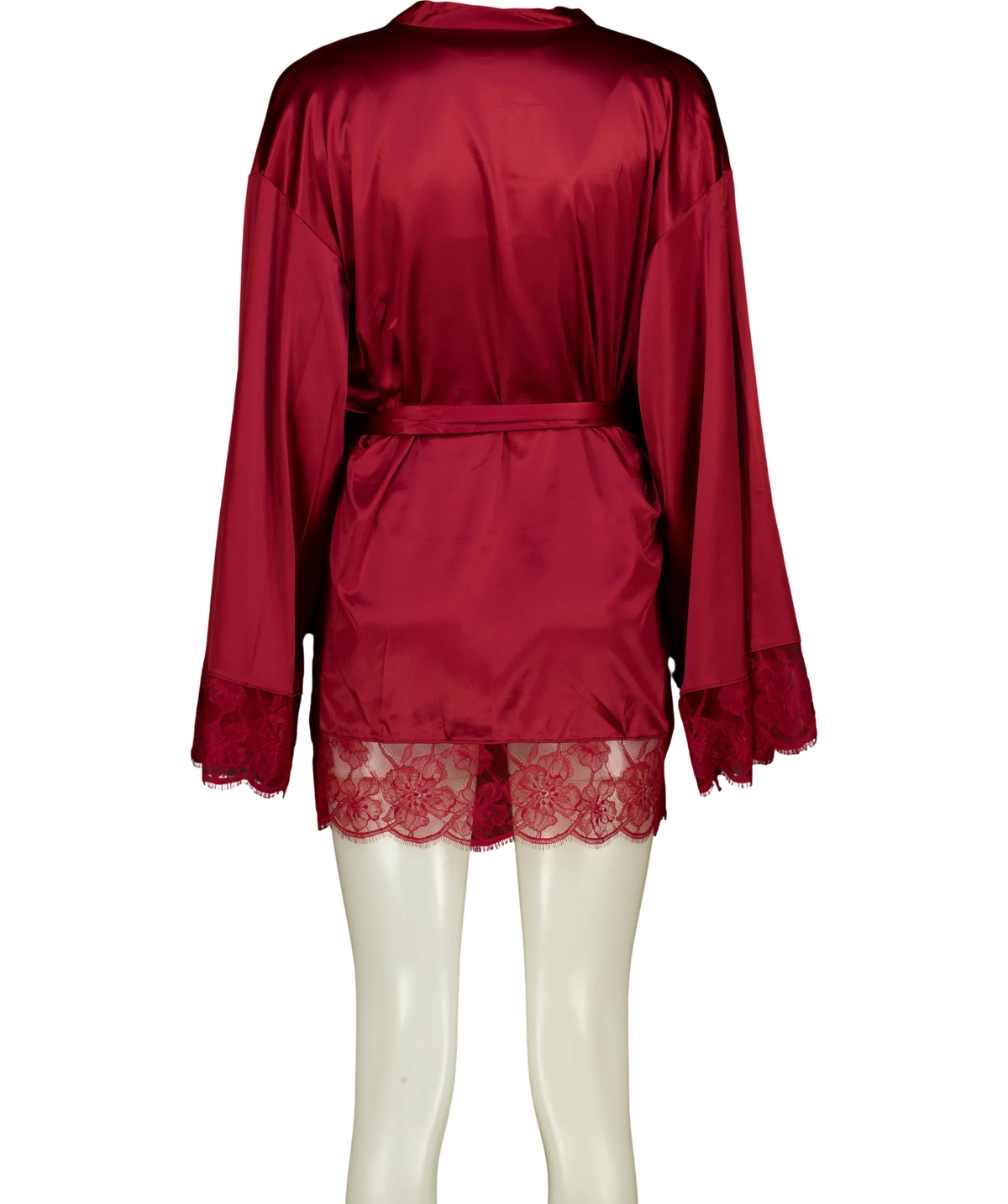 Marks and Spencer Red Belle Satin Wrap, size UK S — back