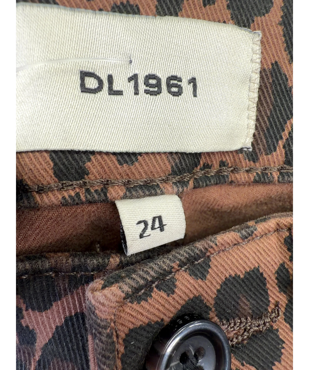 DL1961 Brown Miro Barrel 28" Jeans, size W24 — detail