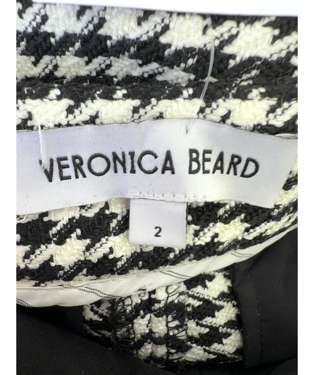 Veronica Beard Black Arte Pant, size UK 6 — detail