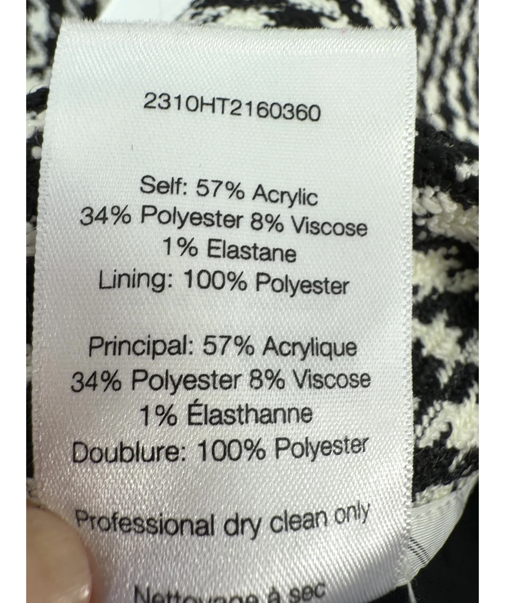Veronica Beard Black Arte Pant, size UK 6 — label