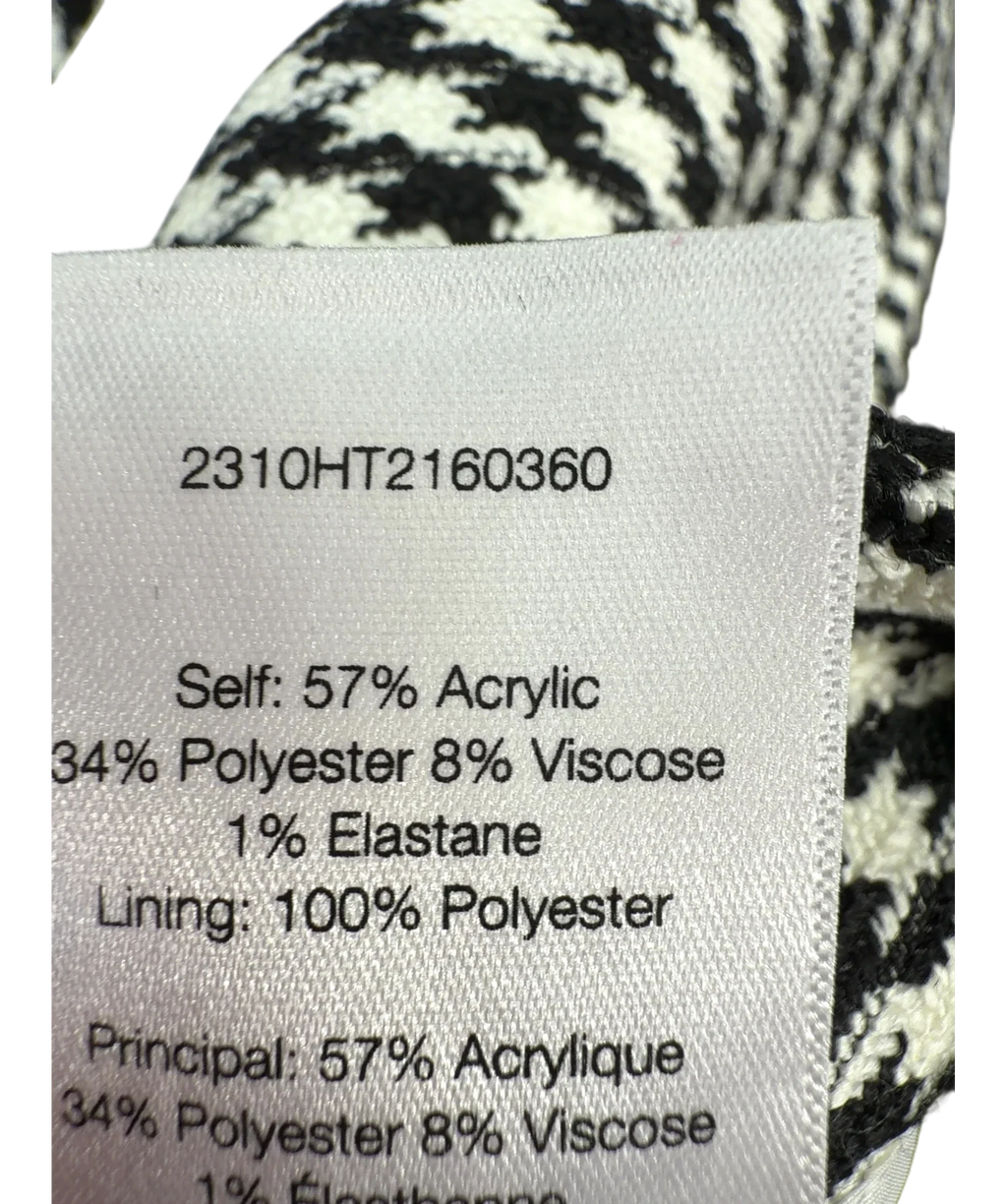 Veronica Beard Black Arte Pant, size UK 6 — fabric detail