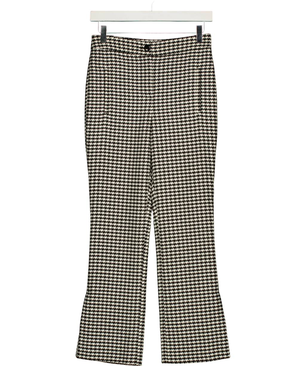 Veronica Beard Black Arte Pant, size UK 6 — front