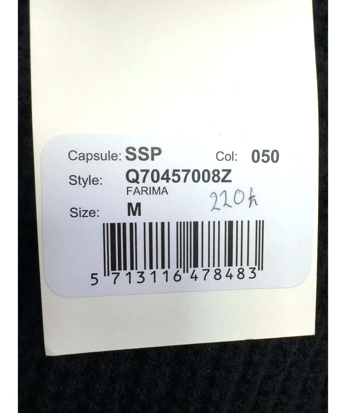 BY MALENE BIRGER Black FARIMA, size UK M — care label