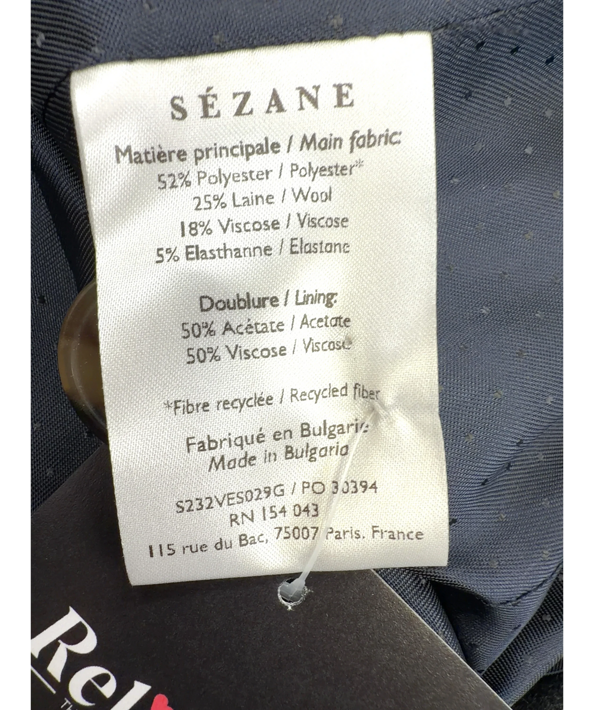 SÉZANE Grey Colour, size UK 8 — label