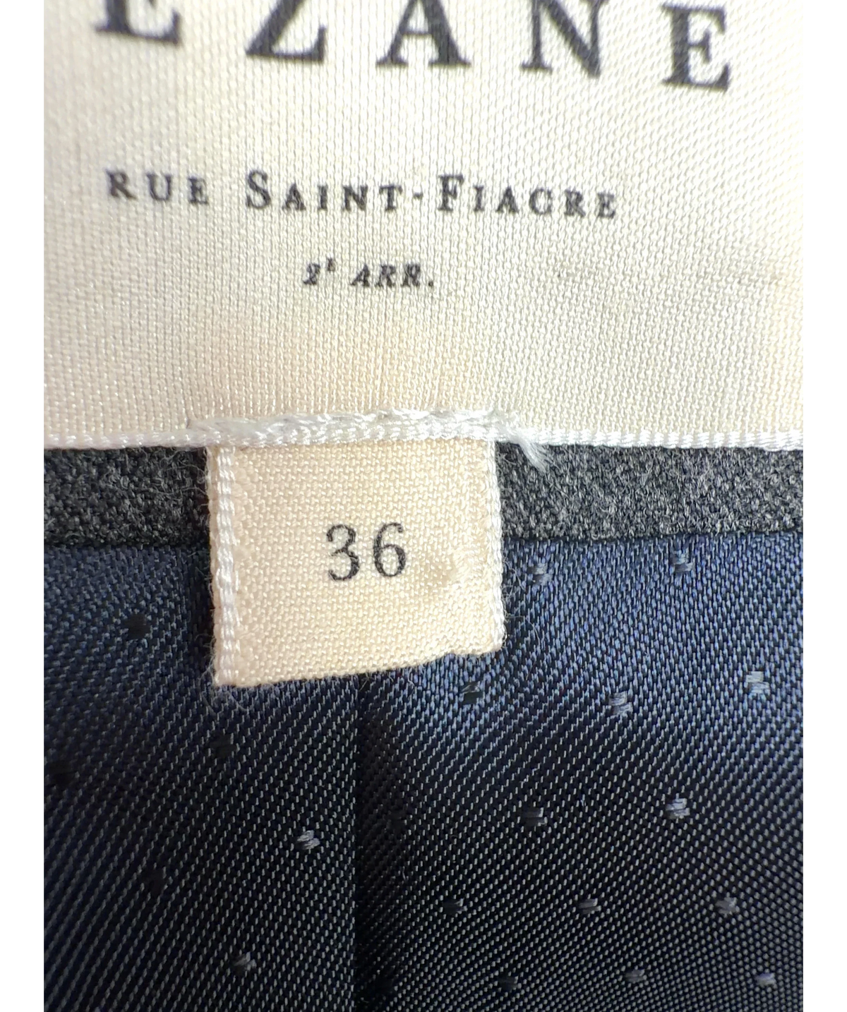SÉZANE Grey Colour, size UK 8 — care label