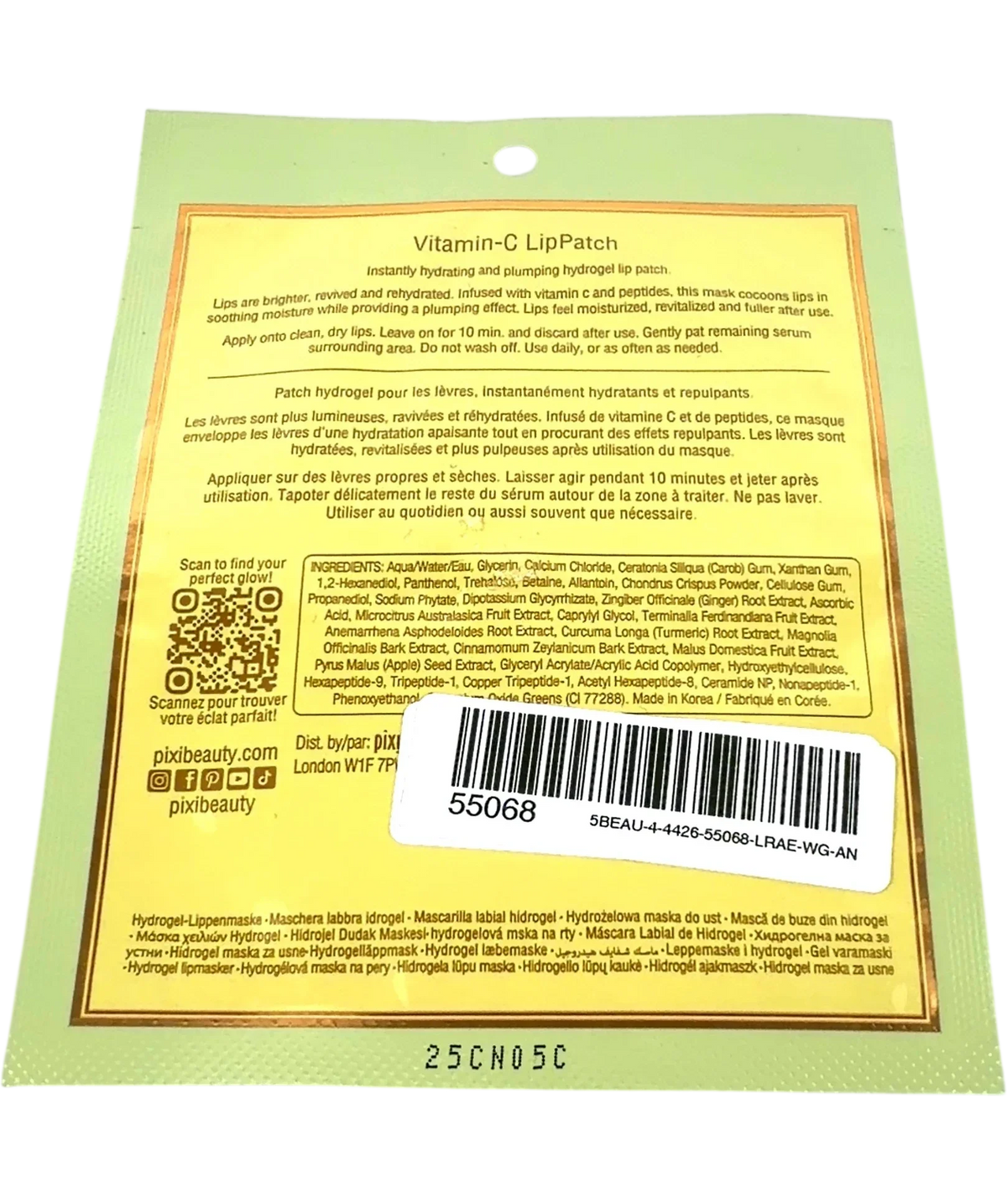 PIXI Vitamin-C LipPatch, size x 1 — back