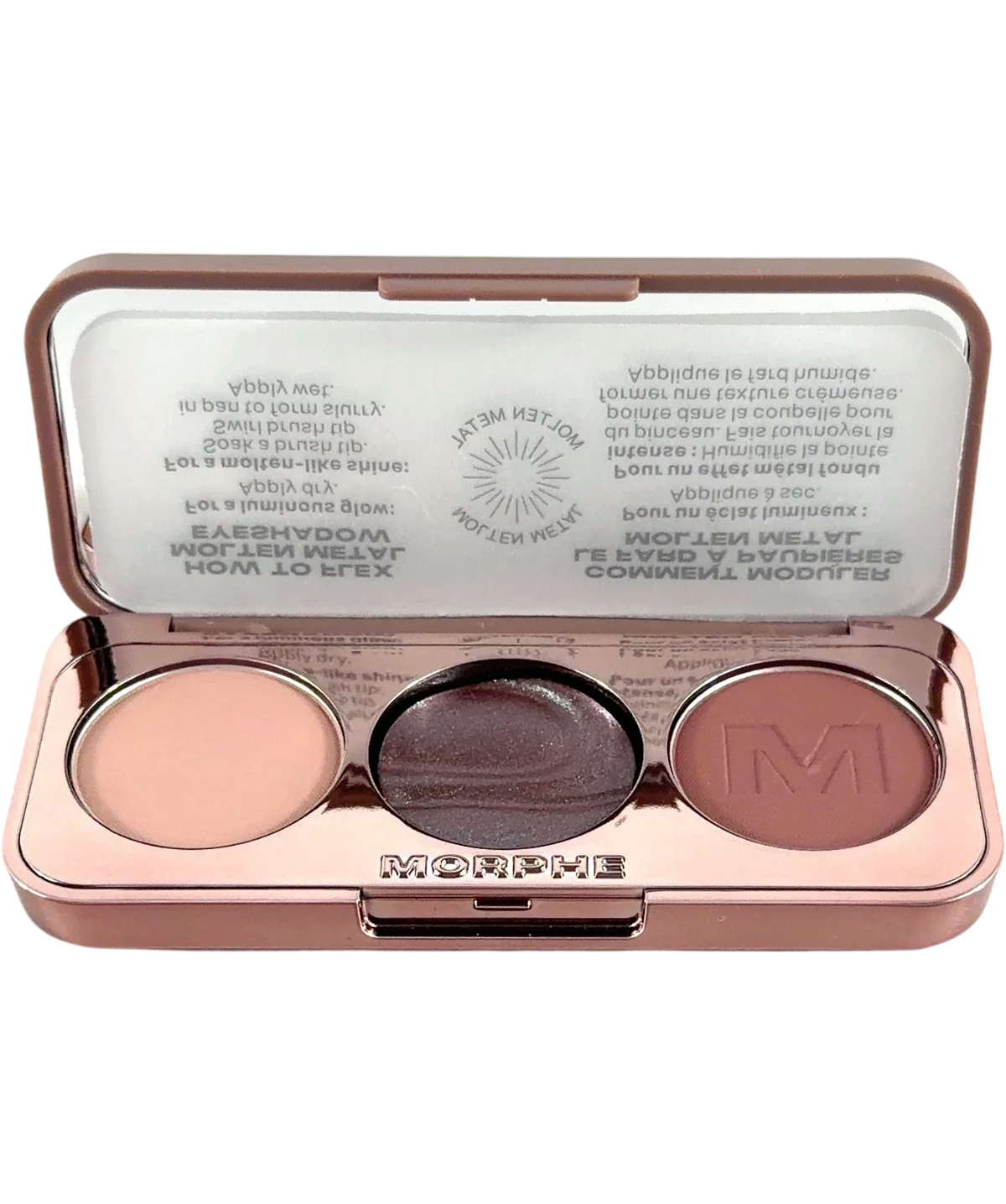 Morphe CUT TO THE LACE ChromaPlus Eyeshadow Trio, size 3.5g — front