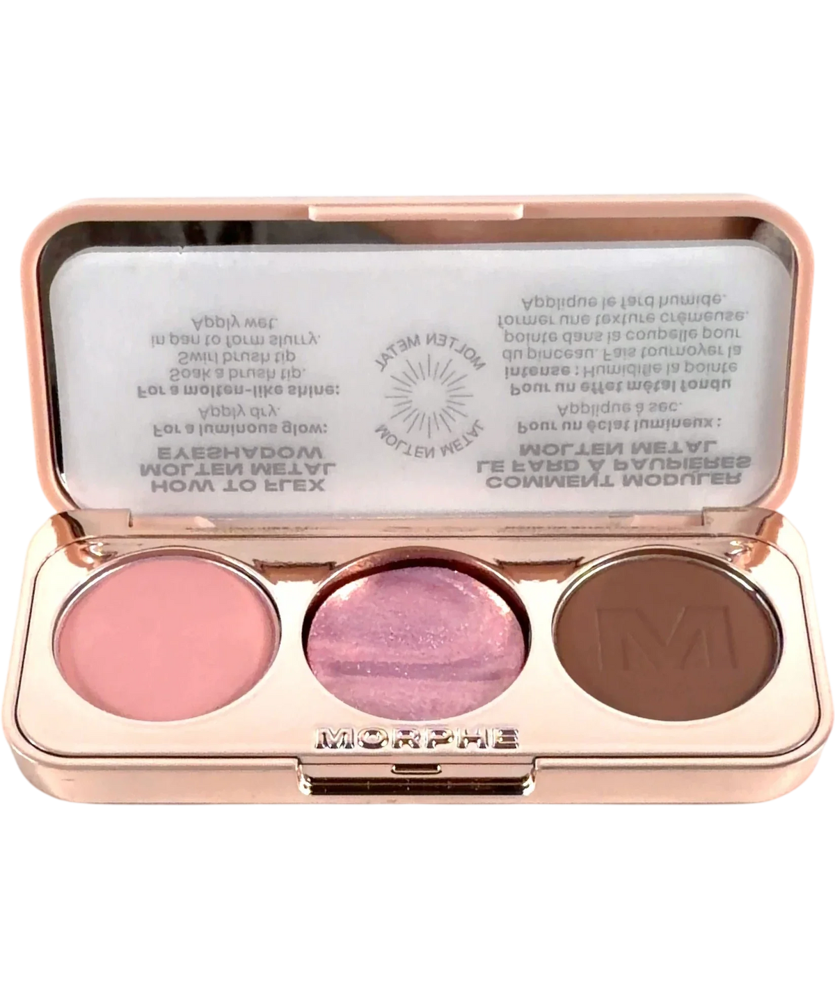 Morphe Tulle Order ChromaPlus Eyeshadow Trio, size 3.5g — front