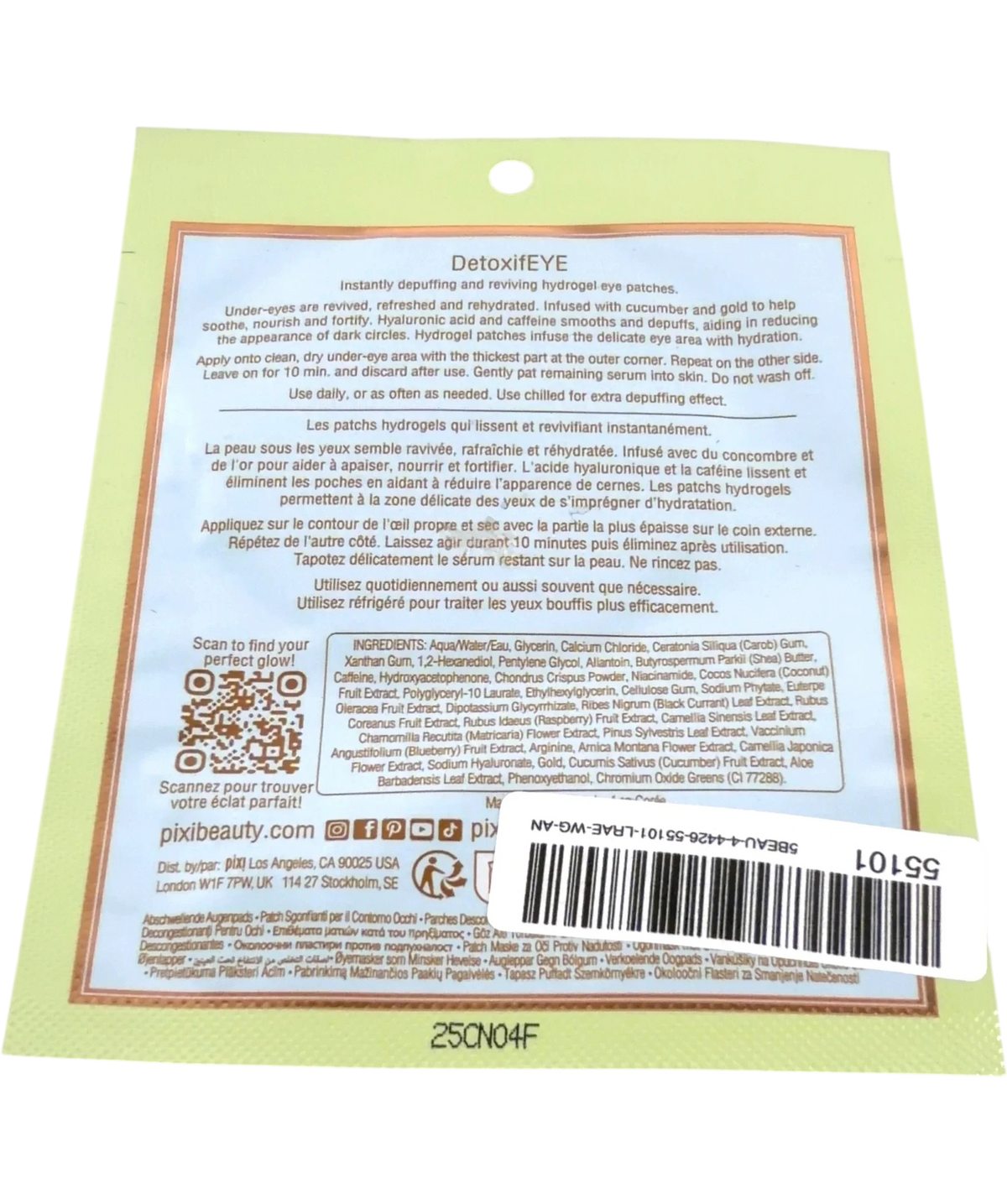 PIXI DetoxifEYE, size X1 — back