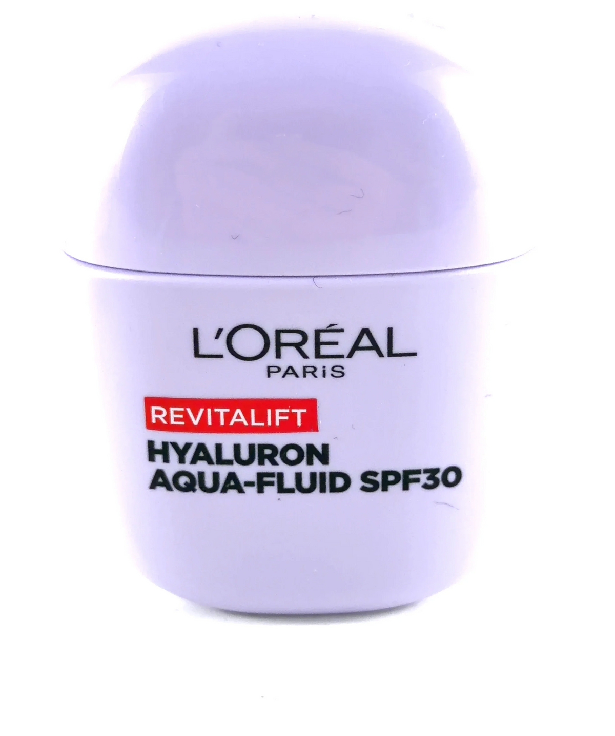 L'Oréal Paris Revitalift Filler Plumping Glass-Skin Aqua-Fluid SPF30, size 40ml — label