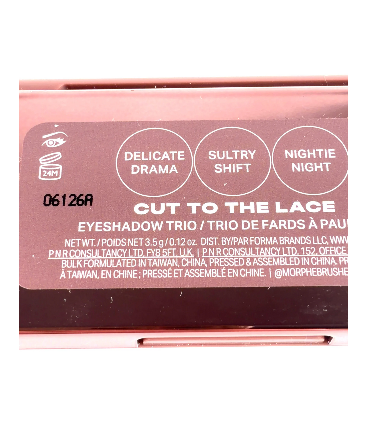 Morphe Cut To The Lace CUT TO THE LACE EYESHADOW TRIO, size 3.5g — detail