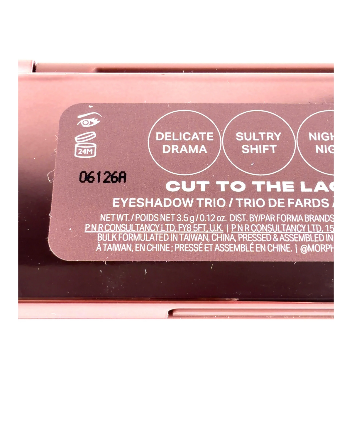 Morphe Cut To The Lace CUT TO THE LACE EYESHADOW TRIO, size 3.5g — care label