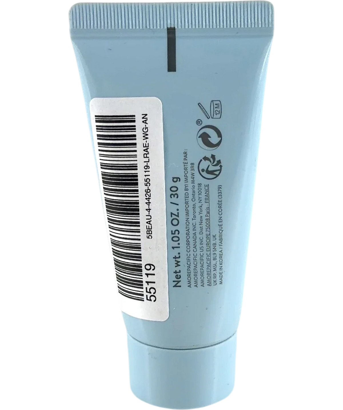 Laneige WATER BANK BLUE HYALURONIC CLEANSING FOAM, size 30g — back