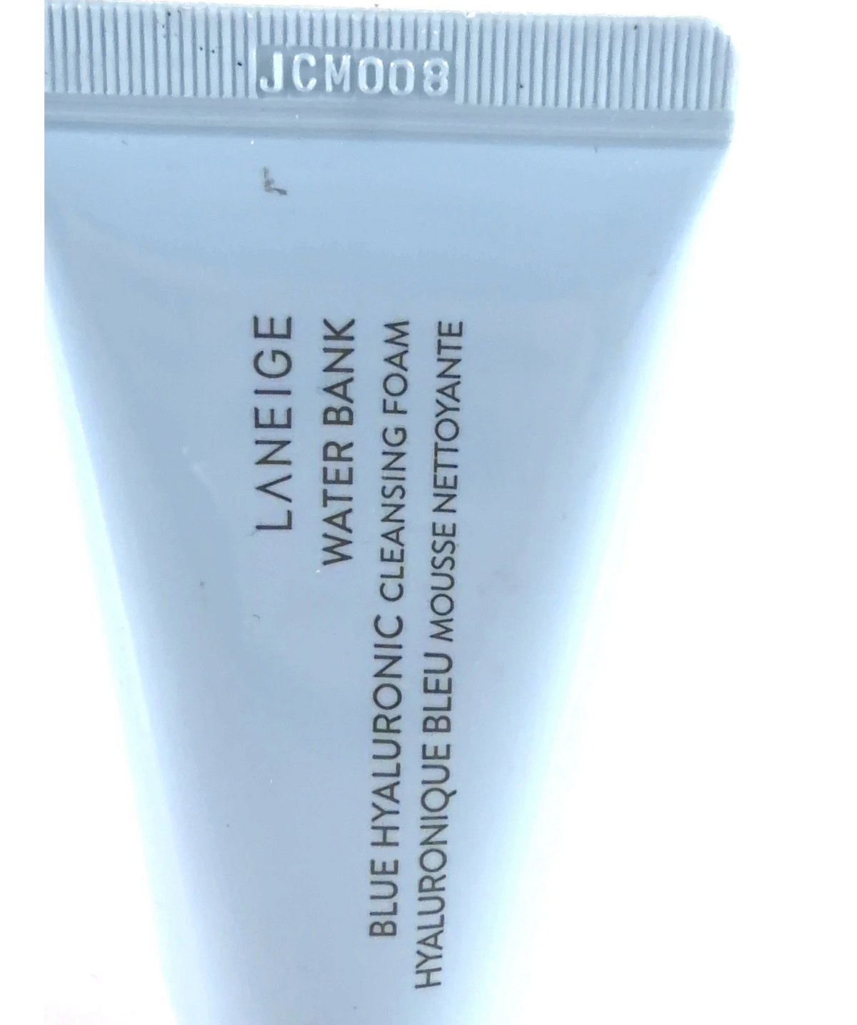 Laneige WATER BANK BLUE HYALURONIC CLEANSING FOAM, size 30g — label