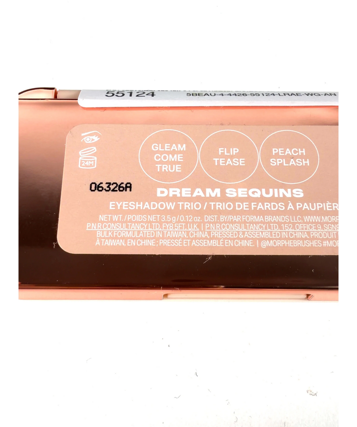 Morphe Dream Sequins Dream Sequins Eyeshadow Trio, size 3.5g — care label