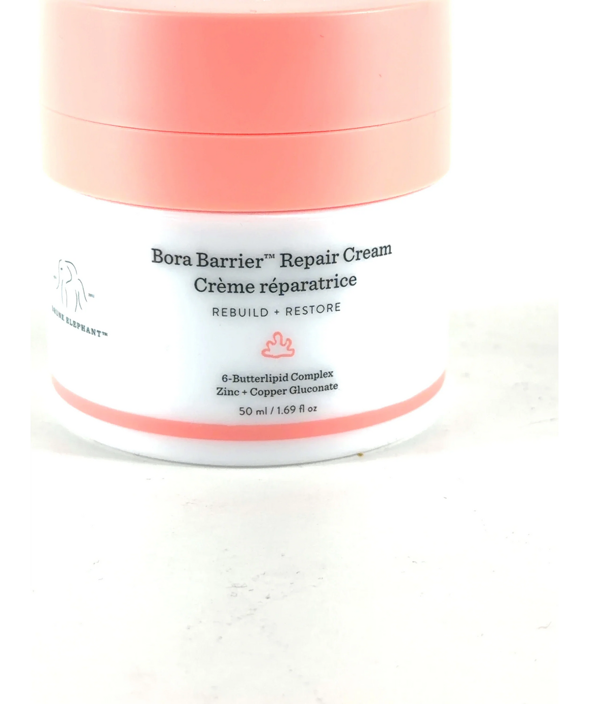 Drunk Elephant Bora Barrier Repair Cream, size 50ml — care label