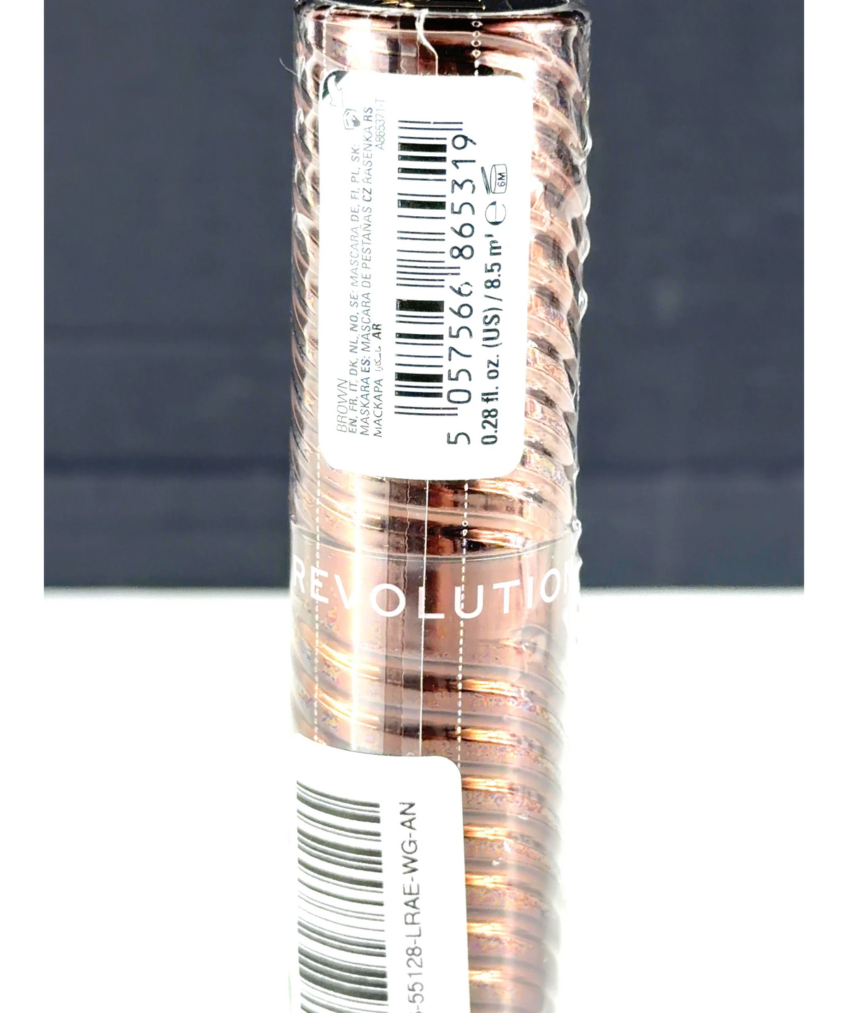 Revolution Brown WRAP LASH, size 8.5ml — care label