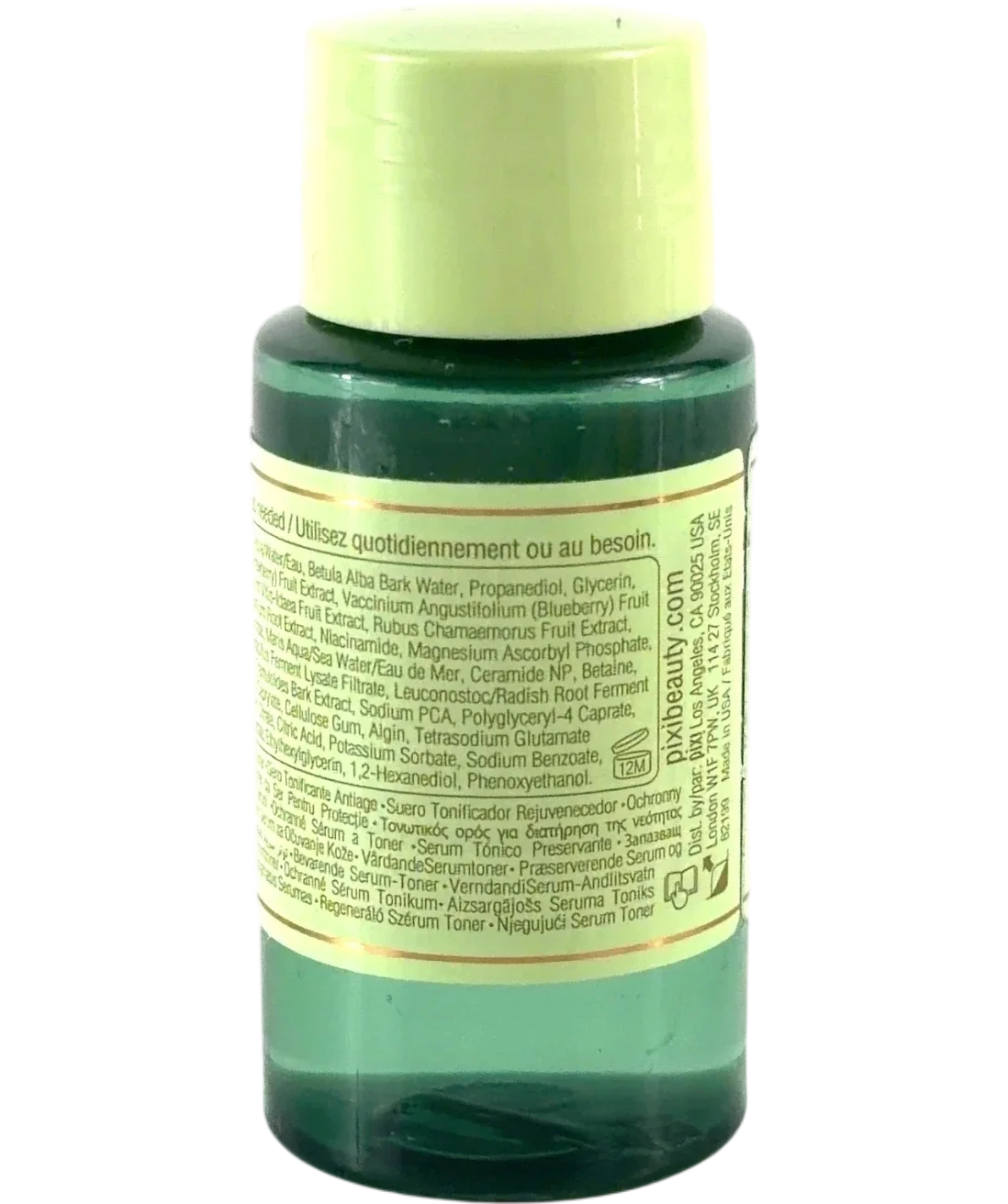 PIXI Skintreats Antioxidant Tonic, size 40ml — back