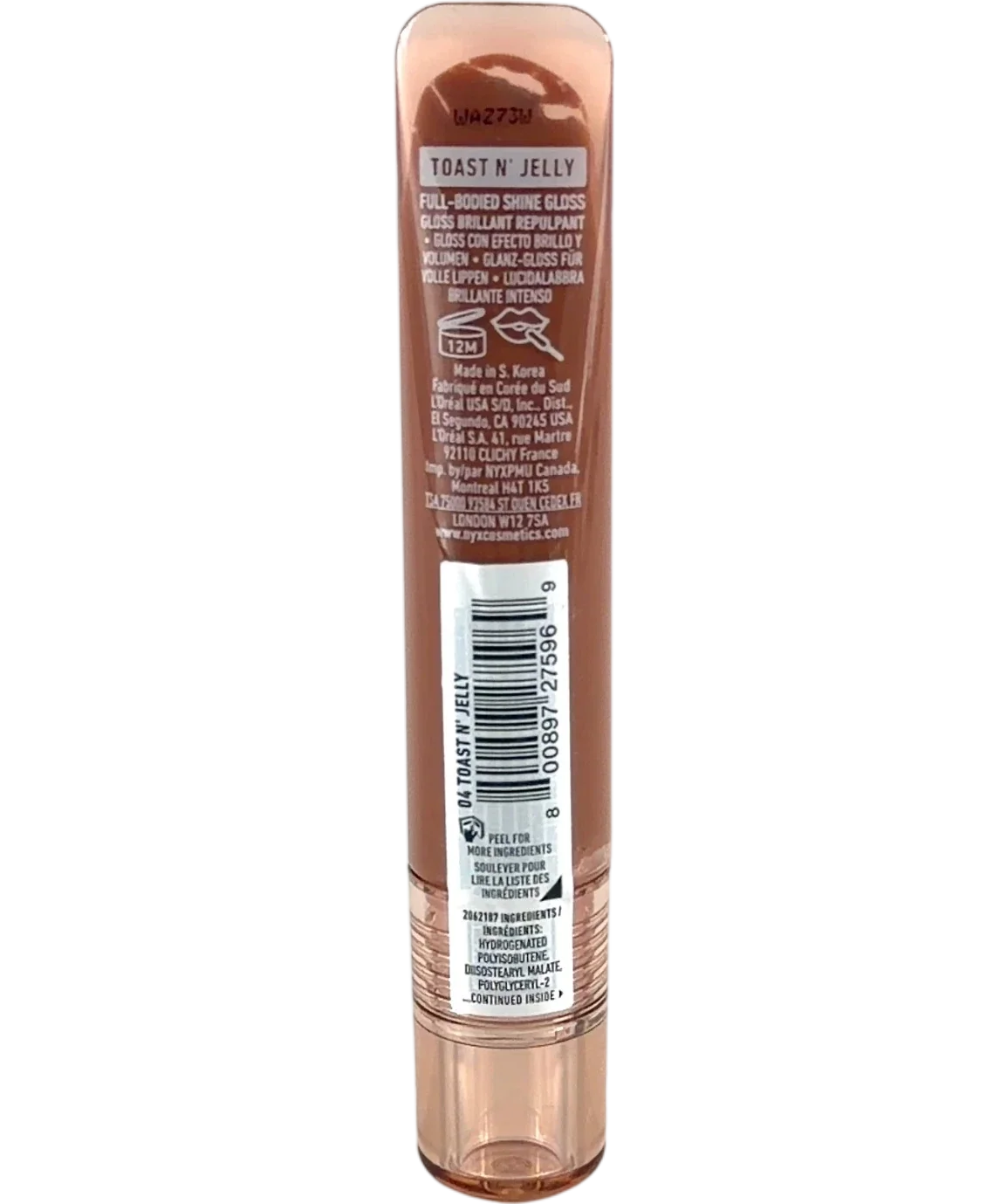 NYX Professional Makeup Toast N' Jelly TOAST N' JELLY, size 7.5ml — back