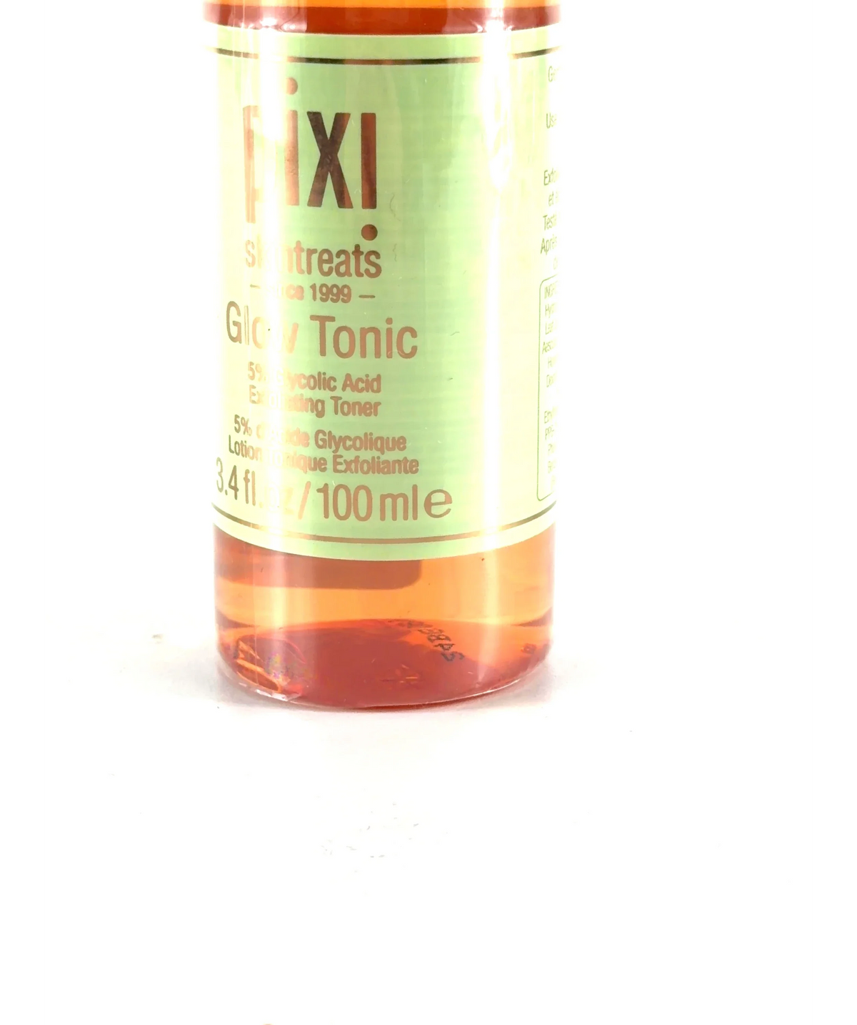 PIXI Glow Tonic, size 100ml — care label