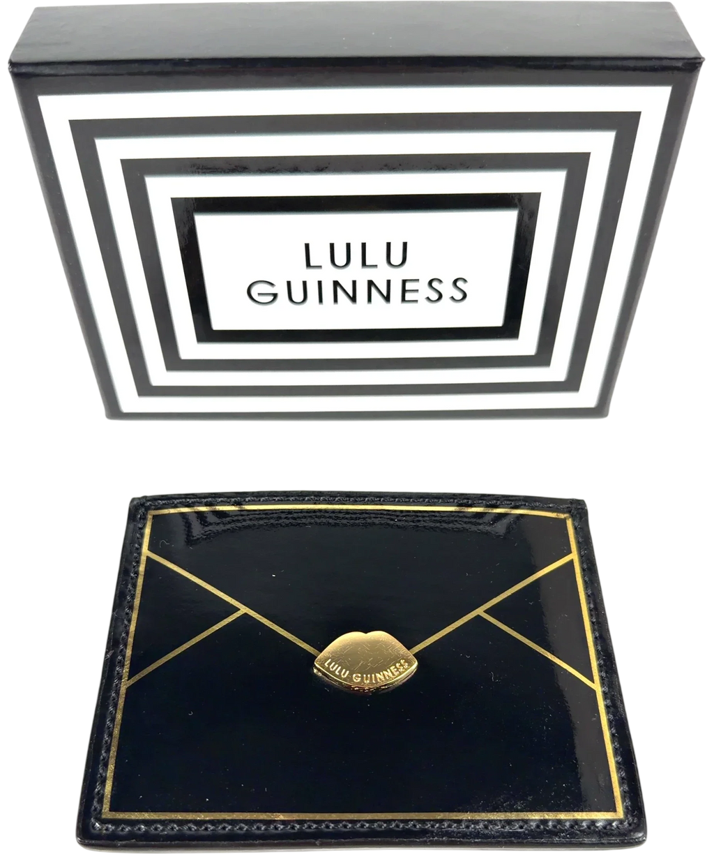 lulu guinness Black ENVELOPE CARDHOLDER — front