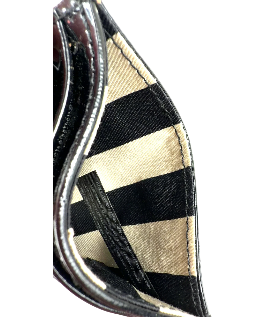 lulu guinness Black ENVELOPE CARDHOLDER — fabric detail