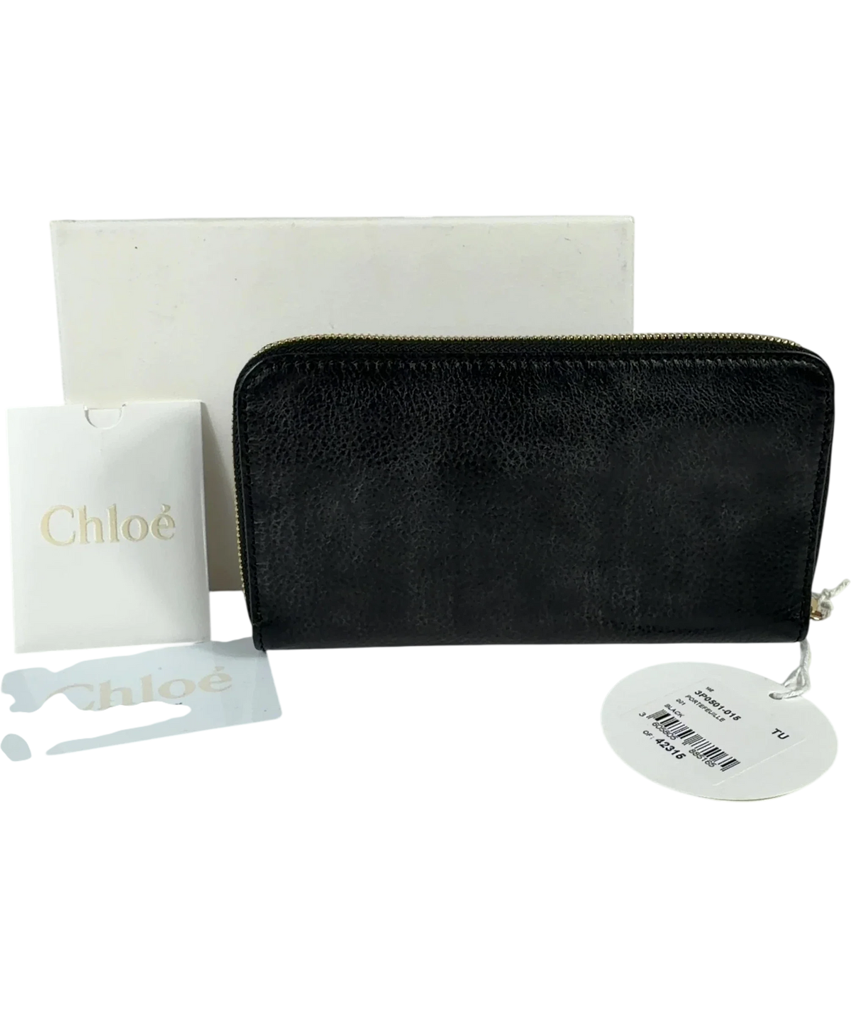 Chloé Black PORTEFEUILLE — back