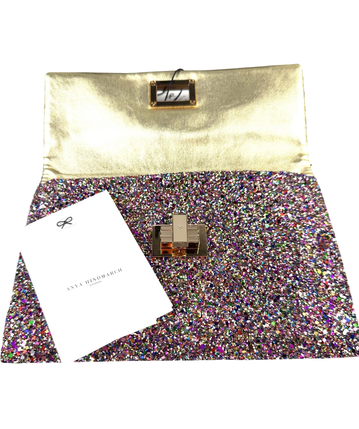 Anya Hindmarch Multicoloured Valorie Multicoloured Glitter Clutch Bag — view 10