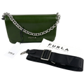 Furla Splendida Mini Shoulder Bag in Green with extra Crossbody Strap