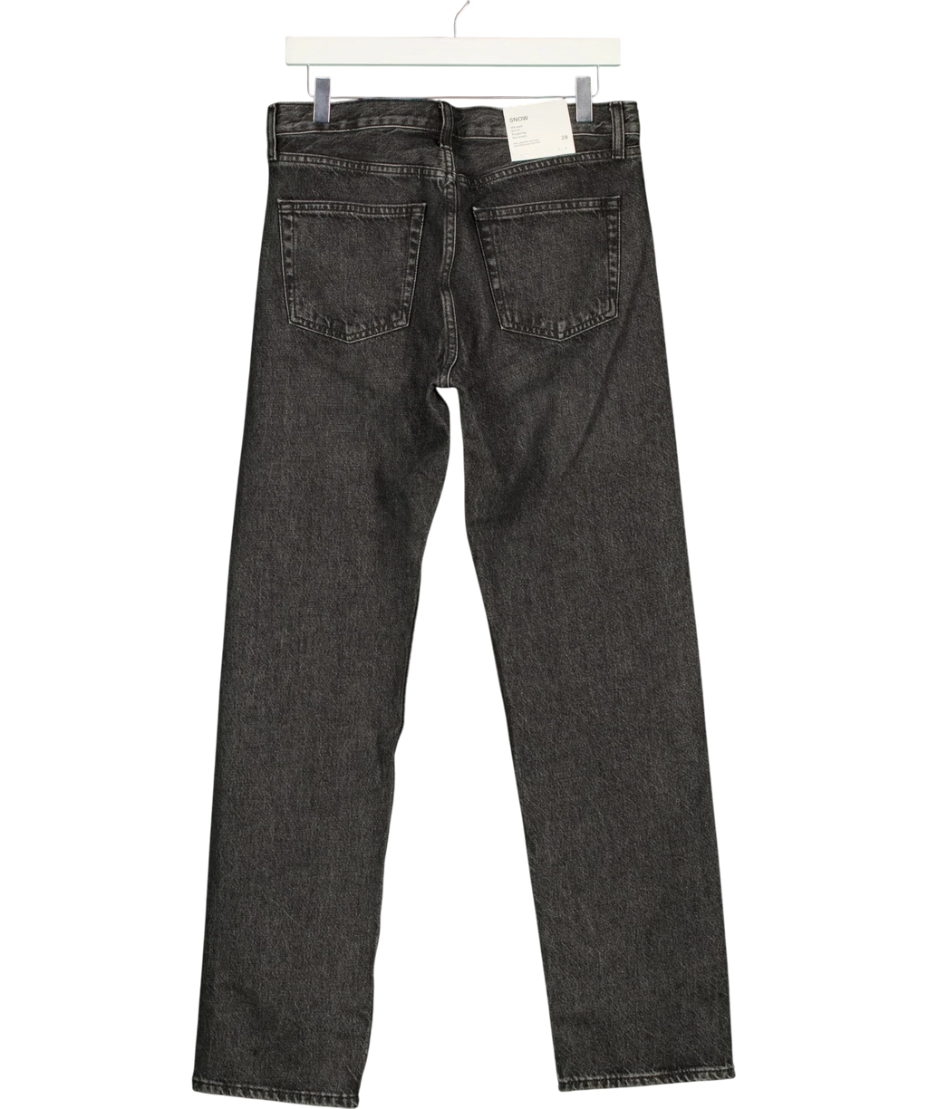 ARKET Black ARKET Washed Black  Mid-waist Straight leg Jeans W29, size W29 — back