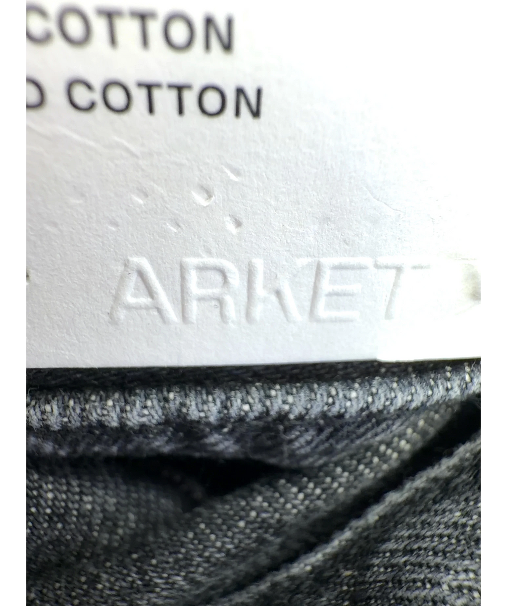 ARKET Black ARKET Washed Black  Mid-waist Straight leg Jeans W29, size W29 — detail